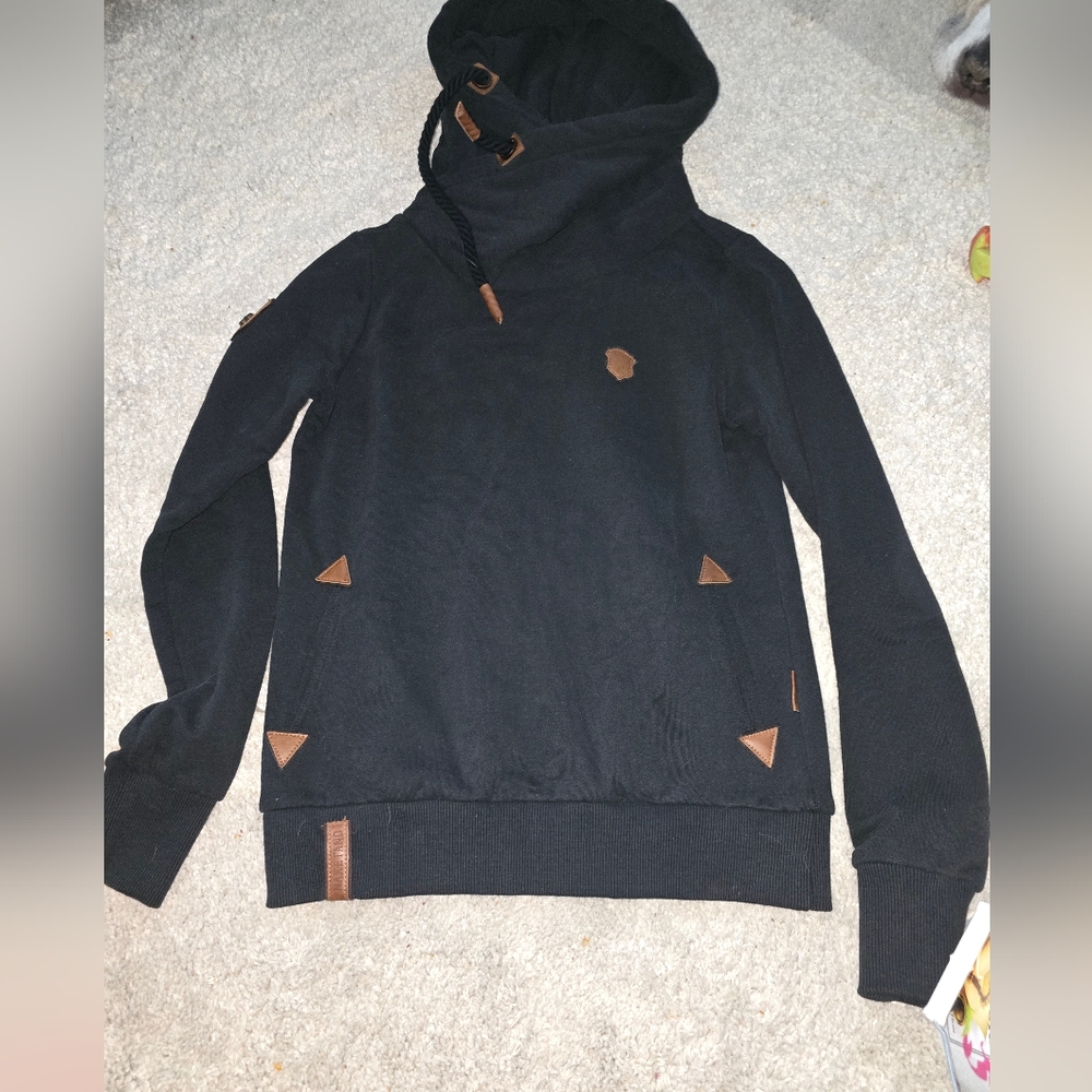 Naketano Black Size Medium Hoodie, Almost Brand New.